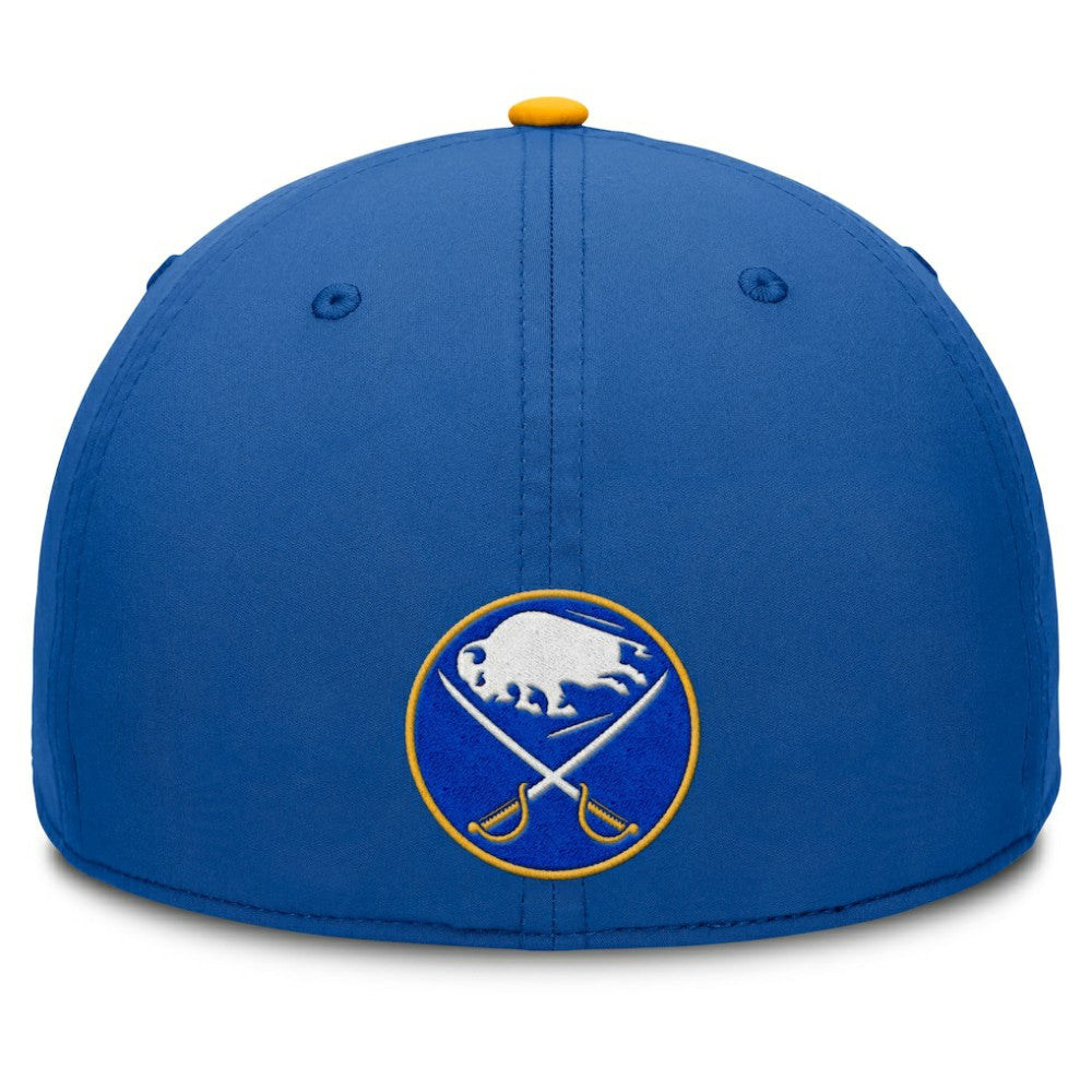NHL Royal/Gold Buffalo Sabres Fanatics Authentic Pro Rink Team Code Flex Hat