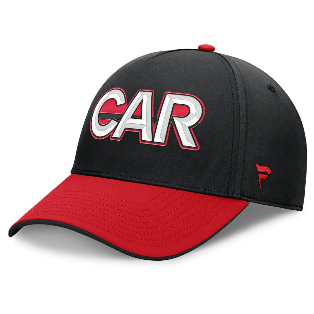 NHL Black/Red Carolina Hurricanes Fanatics Authentic Pro Rink Team Code Flex Hat