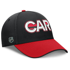 NHL Black/Red Carolina Hurricanes Fanatics Authentic Pro Rink Team Code Flex Hat