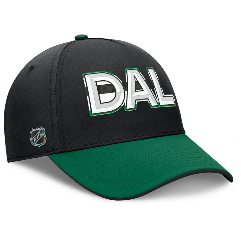 NHL Black/Kelly Green Dallas Stars Fanatics Authentic Pro Rink Team Code Flex Hat