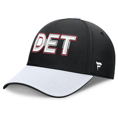 NHL Black/White Detroit Red Wings Fanatics Authentic Pro Rink Team Code Flex Hat