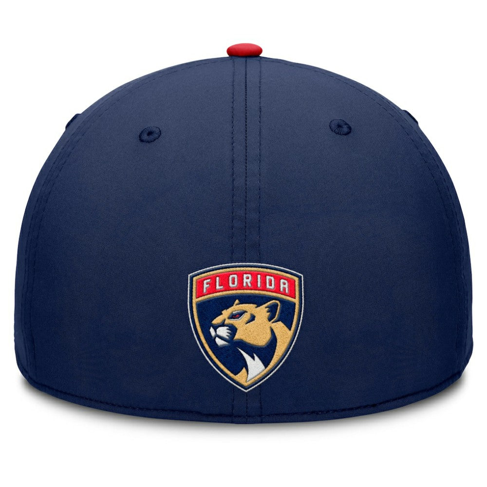 NHL Navy/Red Florida Panthers Fanatics Authentic Pro Rink Team Code Flex Hat
