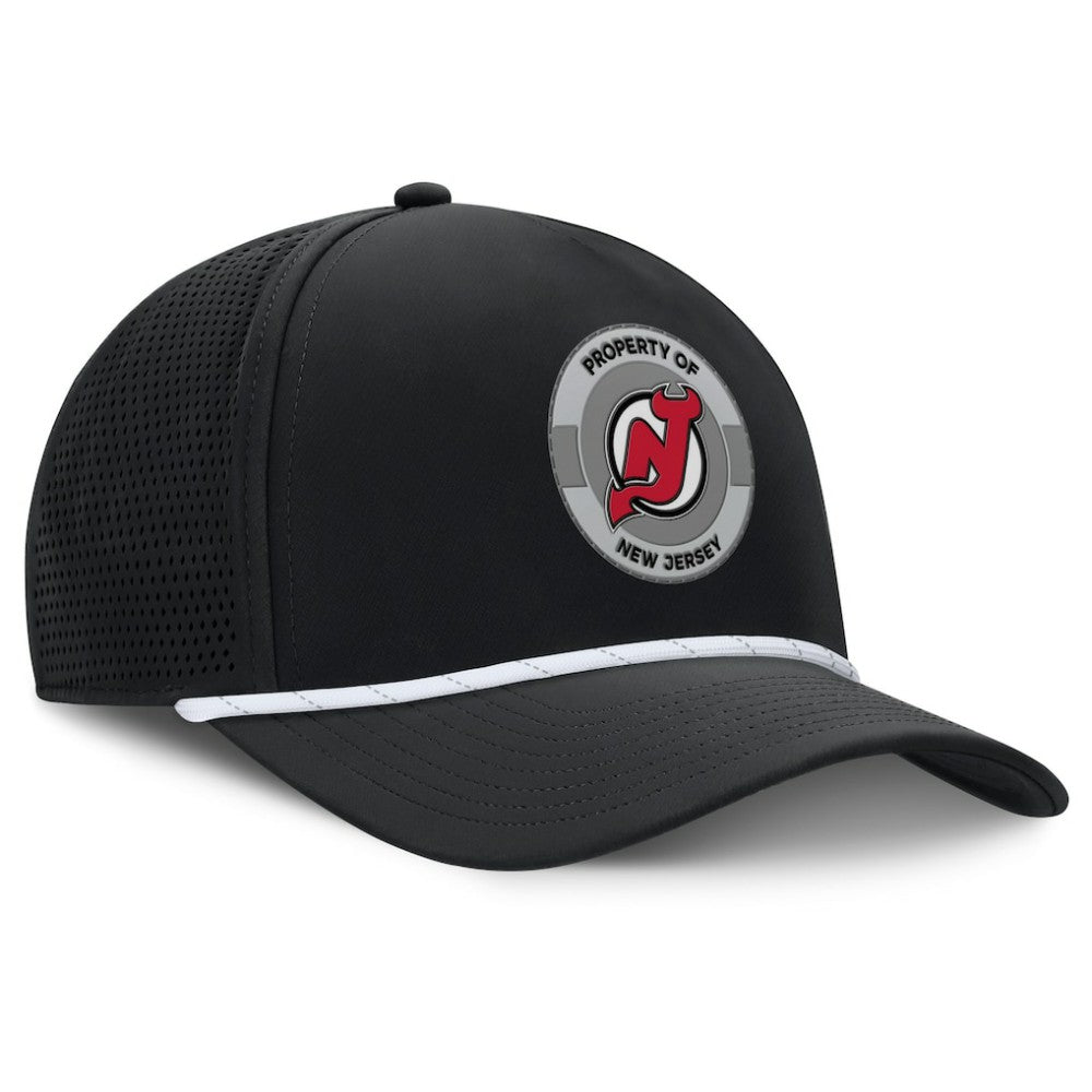 NHL Black New Jersey Devils Fanatics Authentic Pro Rink Adjustable Hat
