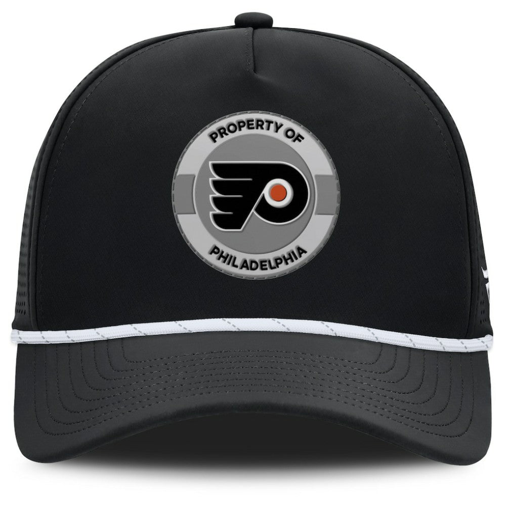 NHL Black Philadelphia Flyers Fanatics Authentic Pro Rink Adjustable Hat