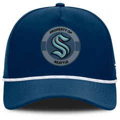NHL Deep Sea Blue Seattle Kraken Fanatics Authentic Pro Rink Adjustable Hat