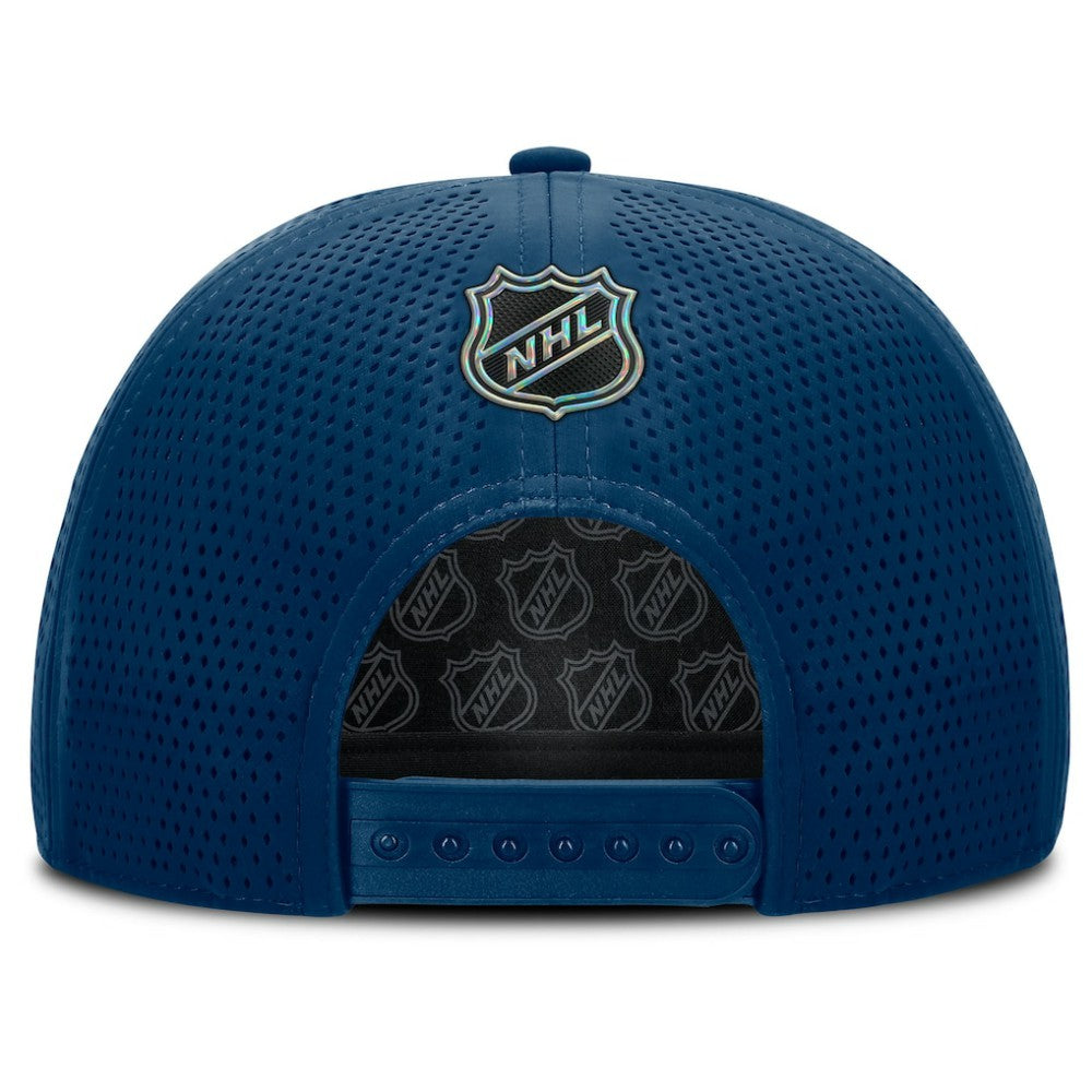 NHL Deep Sea Blue Seattle Kraken Fanatics Authentic Pro Rink Adjustable Hat