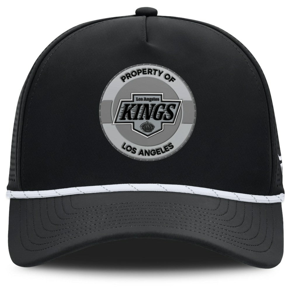 NHL Black Los Angeles Kings Fanatics Authentic Pro Rink Adjustable Hat