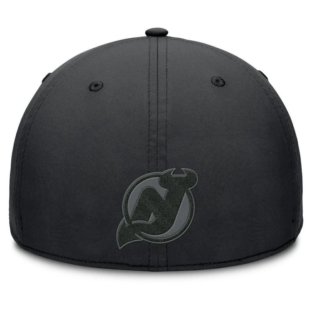 NHL Black New Jersey Devils Fanatics Authentic Pro Road Team Code Flex Hat