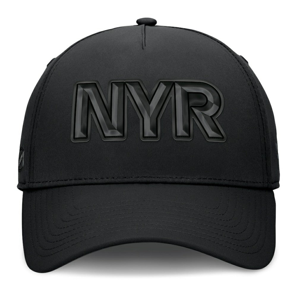 NHL Black New York Rangers Fanatics Authentic Pro Road Team Code Flex Hat