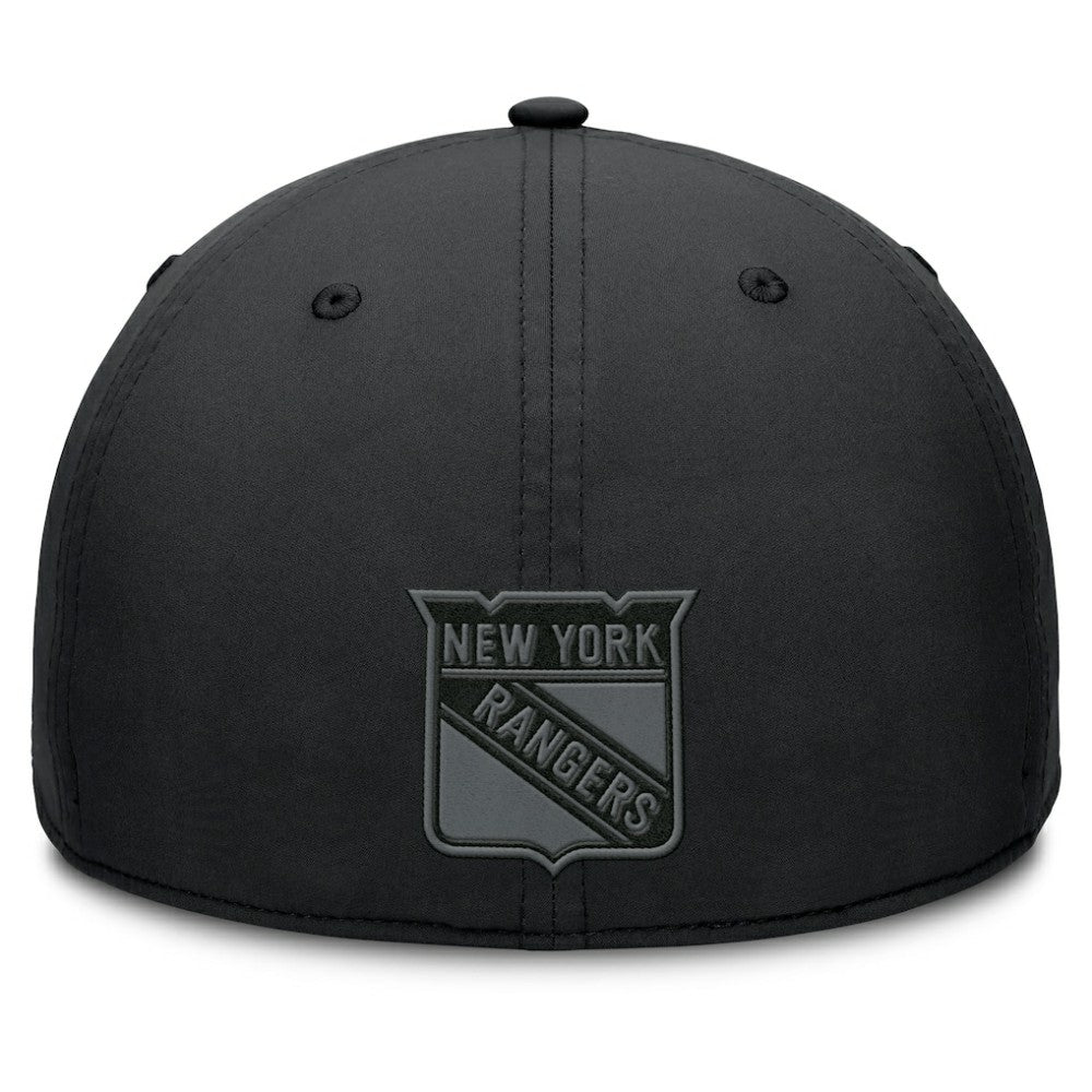 NHL Black New York Rangers Fanatics Authentic Pro Road Team Code Flex Hat