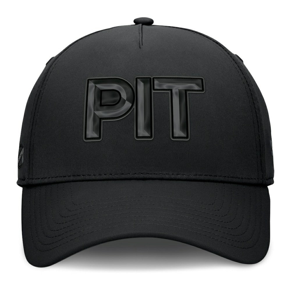 NHL Black Pittsburgh Penguins Fanatics Authentic Pro Road Team Code Flex Hat