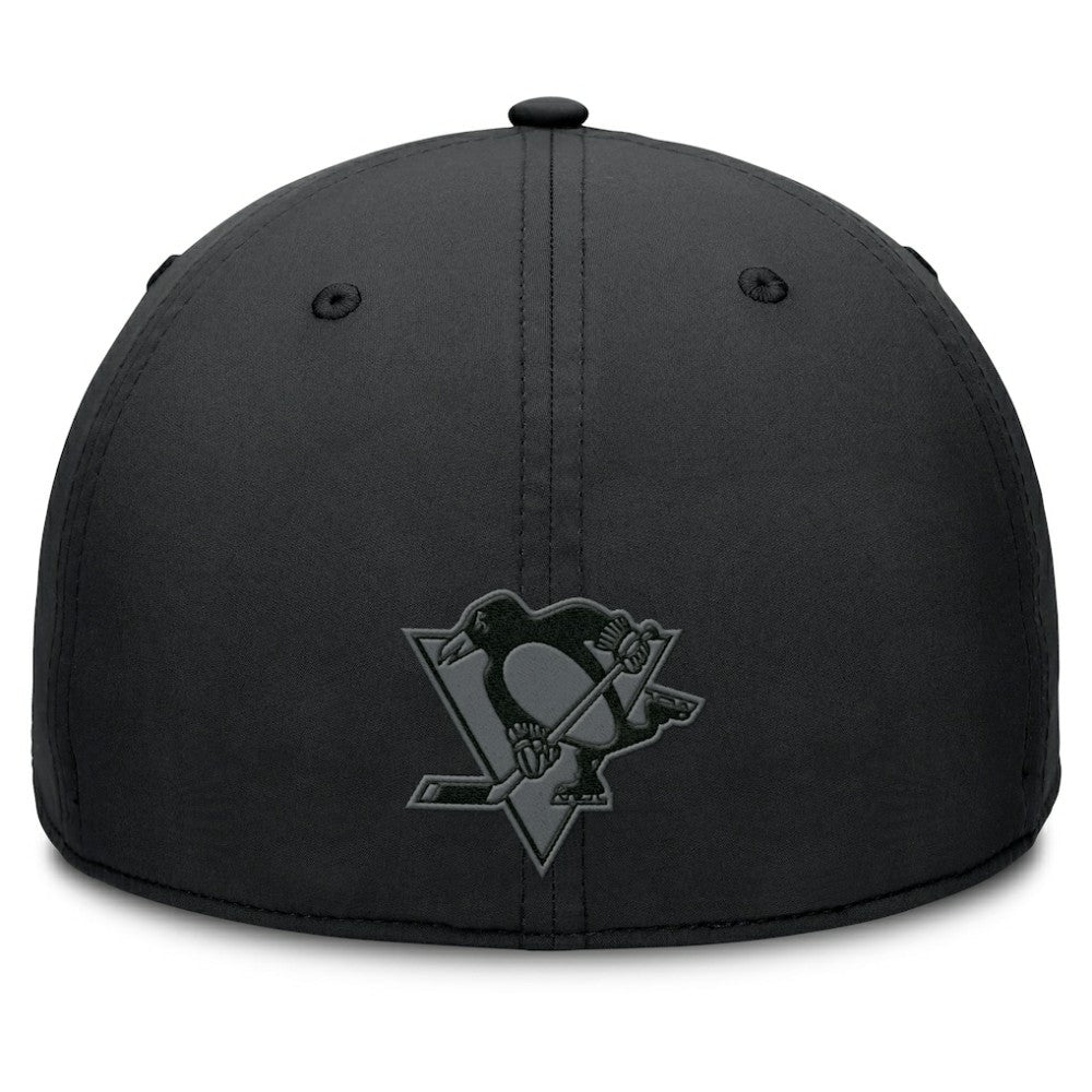 NHL Black Pittsburgh Penguins Fanatics Authentic Pro Road Team Code Flex Hat