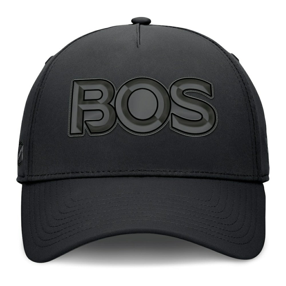 NHL Black Boston Bruins Fanatics Authentic Pro Road Team Code Flex Hat