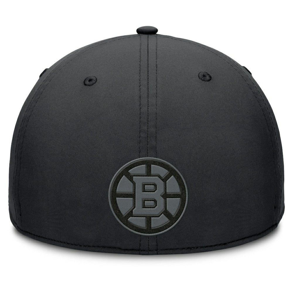 NHL Black Boston Bruins Fanatics Authentic Pro Road Team Code Flex Hat