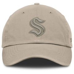 NHL Tan Seattle Kraken Fanatics Authentic Pro Road Adjustable Hat