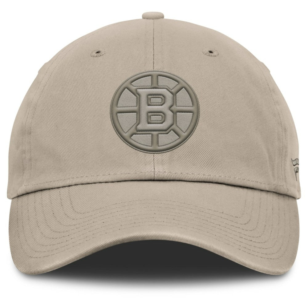 NHL Tan Boston Bruins Fanatics Authentic Pro Road Adjustable Hat