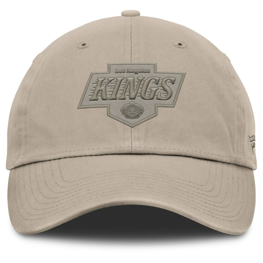 NHL Tan Los Angeles Kings Fanatics Authentic Pro Road Adjustable Hat