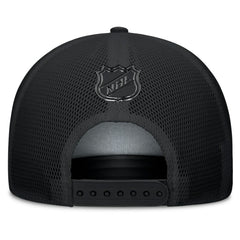 NHL Black Boston Bruins Fanatics Authentic Pro Road Team Code Trucker Adjustable Hat