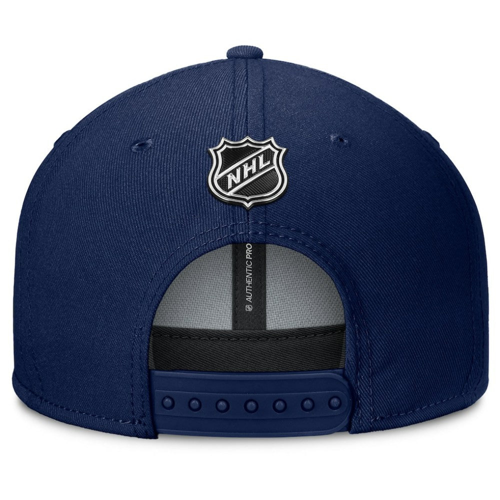 NHL Navy New York Rangers Fanatics Authentic Pro Rink Lockup Snapback Hat