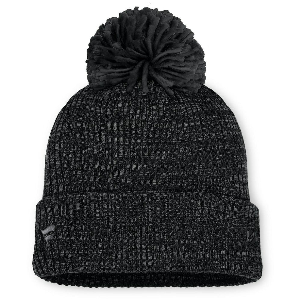 NHL Black Toronto Maple Leafs Fanatics Women's Authentic Pro Road Cuffed Knit Hat with Pom