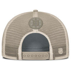 NHL Tan Boston Bruins Fanatics Women's Authentic Pro Road Trucker Adjustable Hat