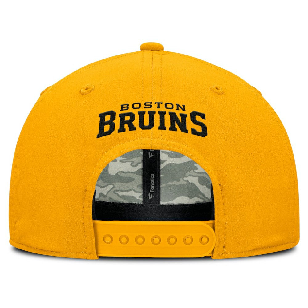 NHL Gold Boston Bruins Fanatics Homage Adjustable Hat