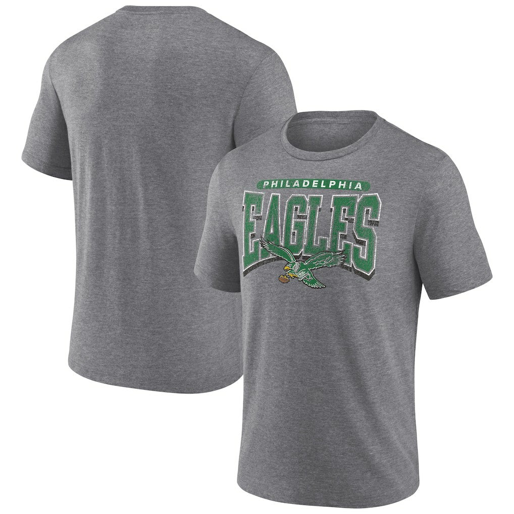 Warped Block Tri-Blend T-Shirt - Philadelphia Eagles