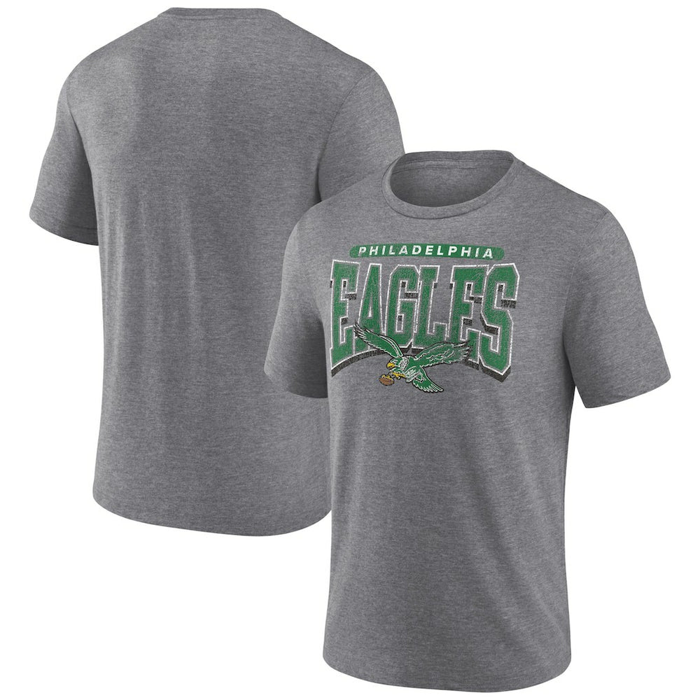 Warped Block Tri-Blend T-Shirt - Philadelphia Eagles