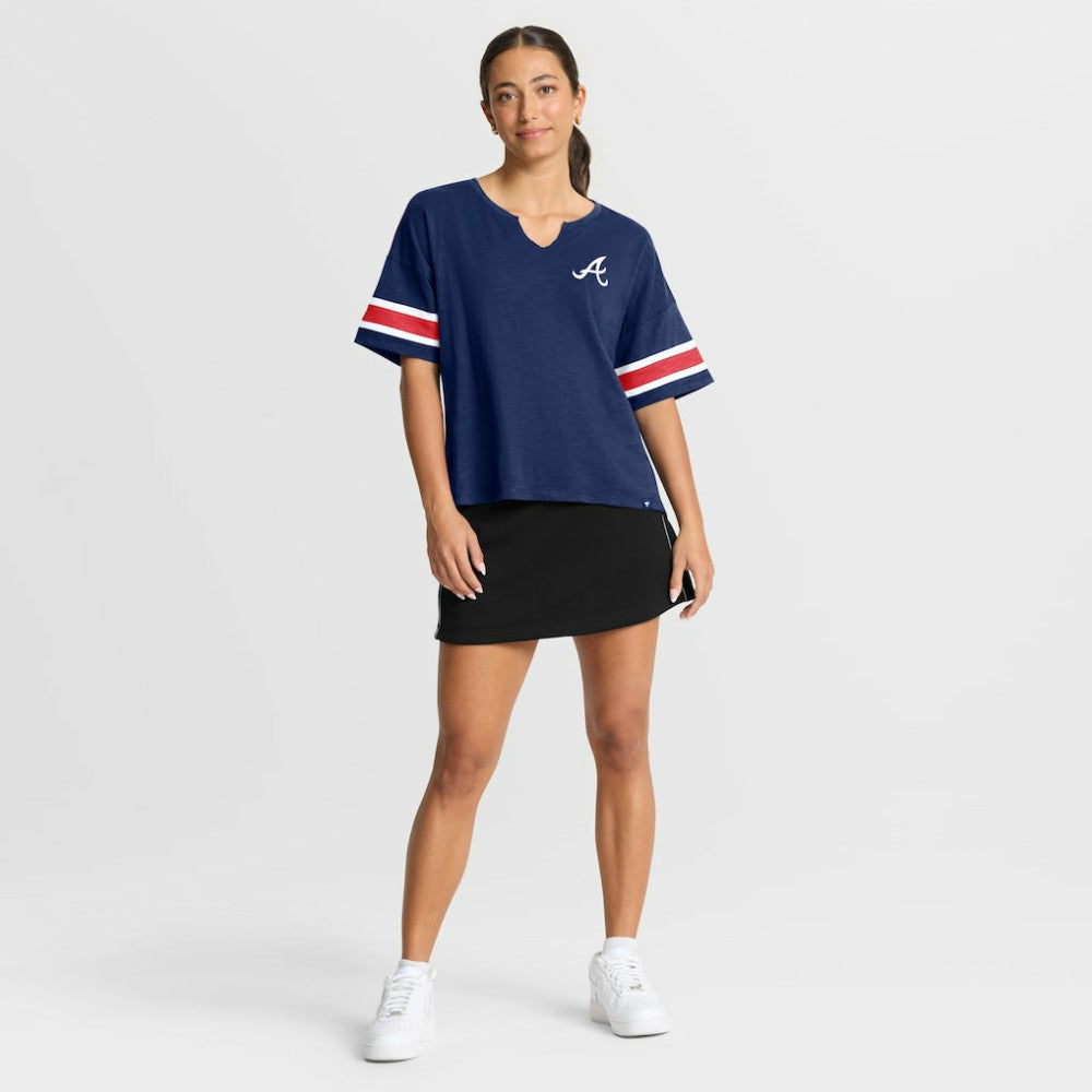 MLB Atlanta Braves Fanatics Women's Curl Route T-Shirt