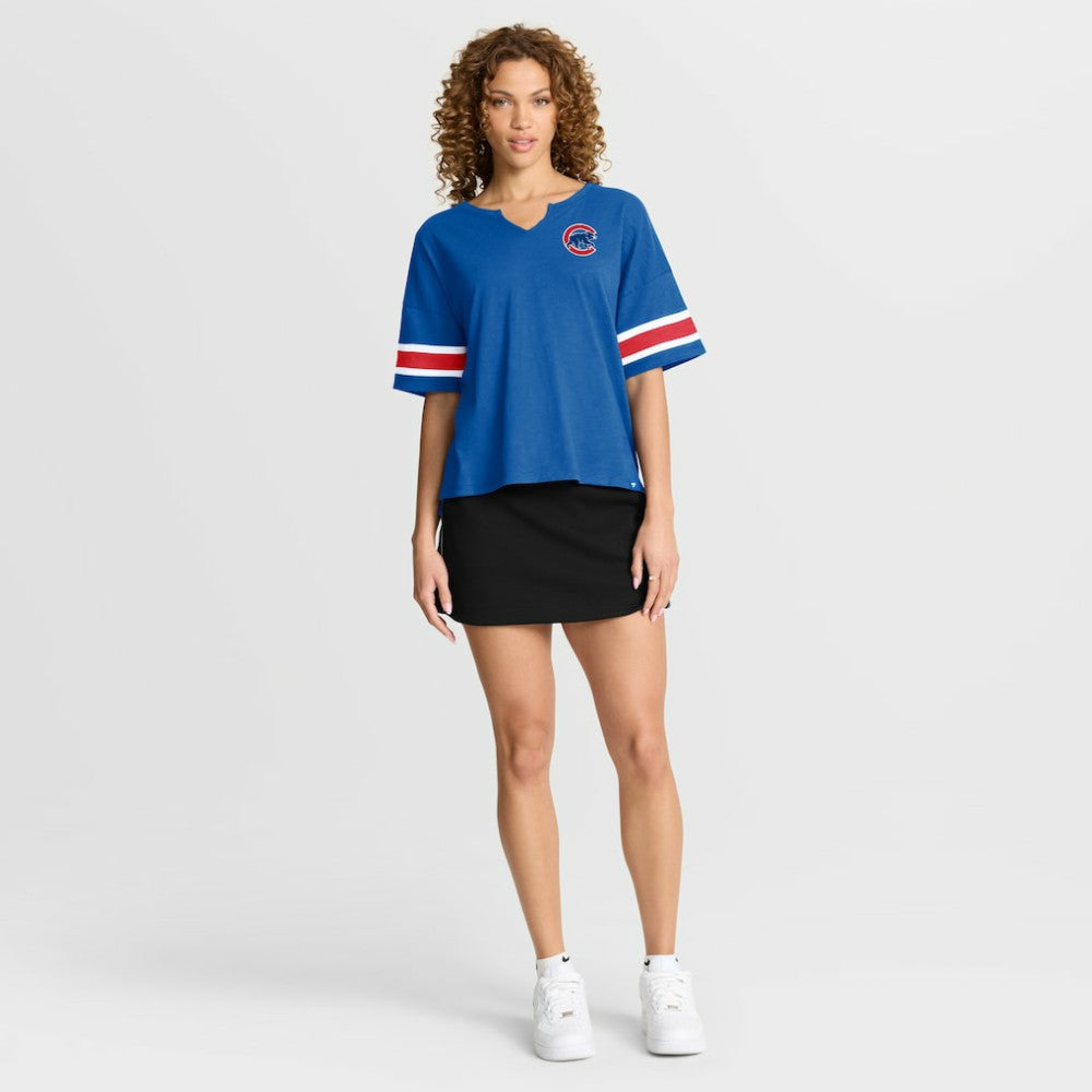 MLB Chicago Cubs Fanatics Women's Curl Route T-Shirt