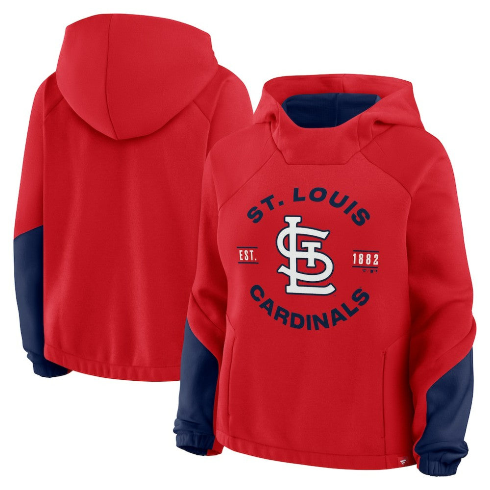 MLB St. Louis Cardinals Fanatics Women's Oversized Time to Win Pullover Hoodie