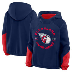 MLB Cleveland Guardians Fanatics Women's Oversized Time to Win Pullover Hoodie