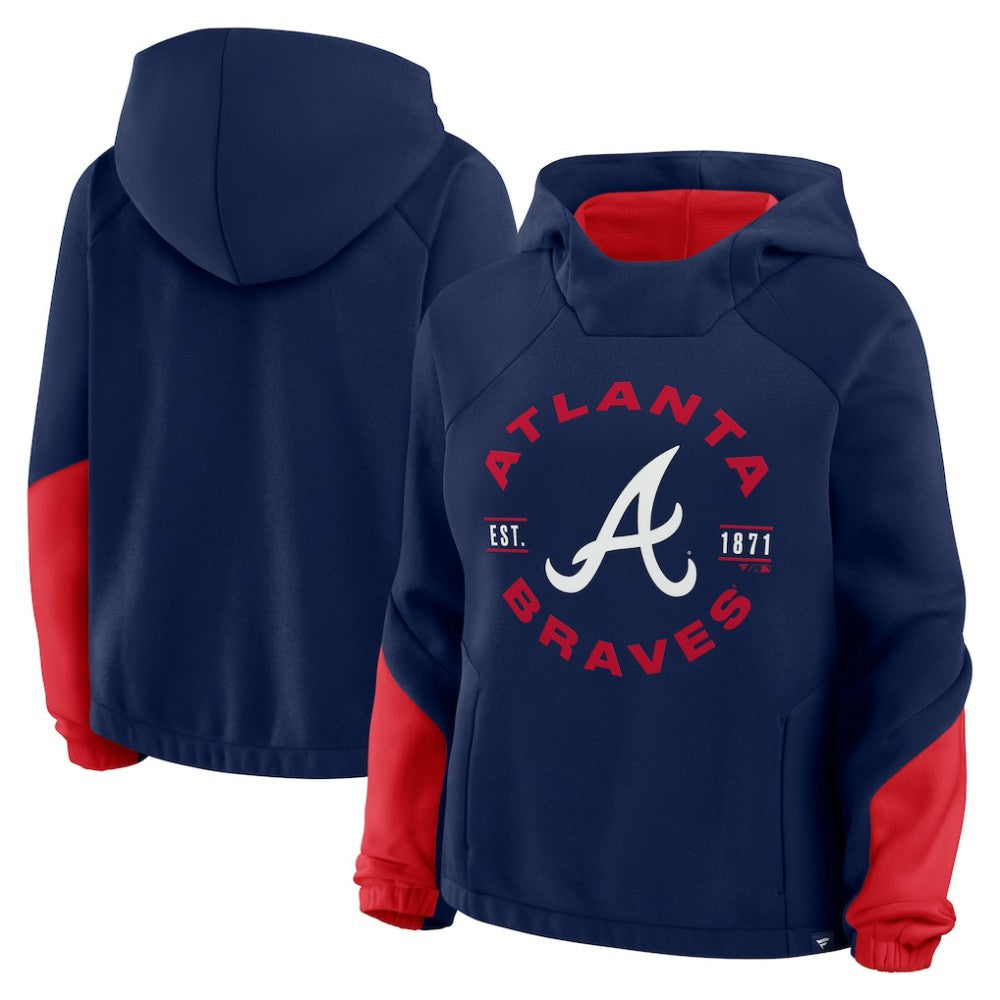 MLB Atlanta Braves Fanatics Women's Oversized Time to Win Pullover Hoodie