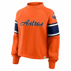 MLB Houston Astros Fanatics Women's Oversized Toss Sweep Raglan Pullover Sweatshirt