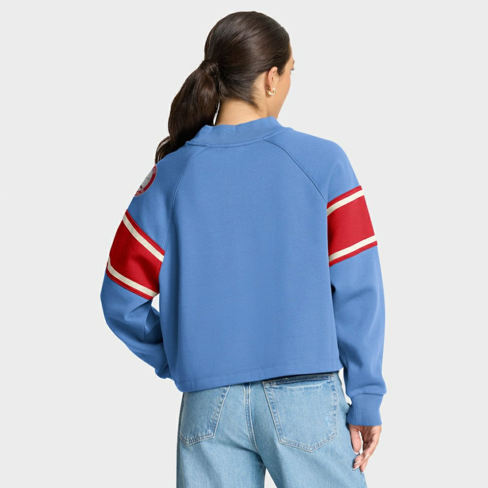 MLB St. Louis Cardinals Fanatics Women's Oversized Toss Sweep Raglan Pullover Sweatshirt