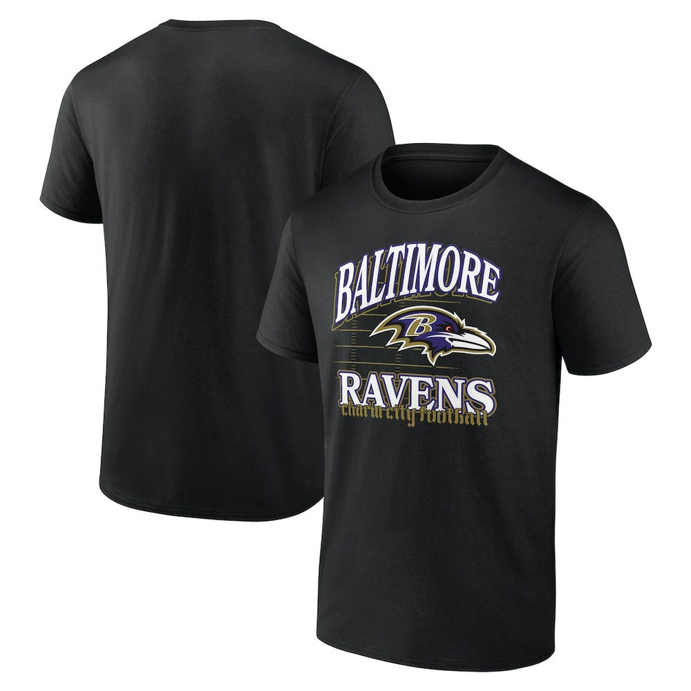 Retro Gridiron T-Shirt - Baltimore Ravens