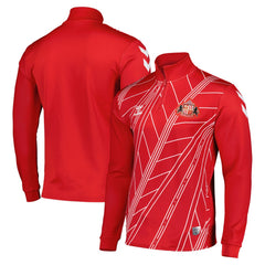 Sunderland Hummel Home Pre-Match Half Zip -  Red