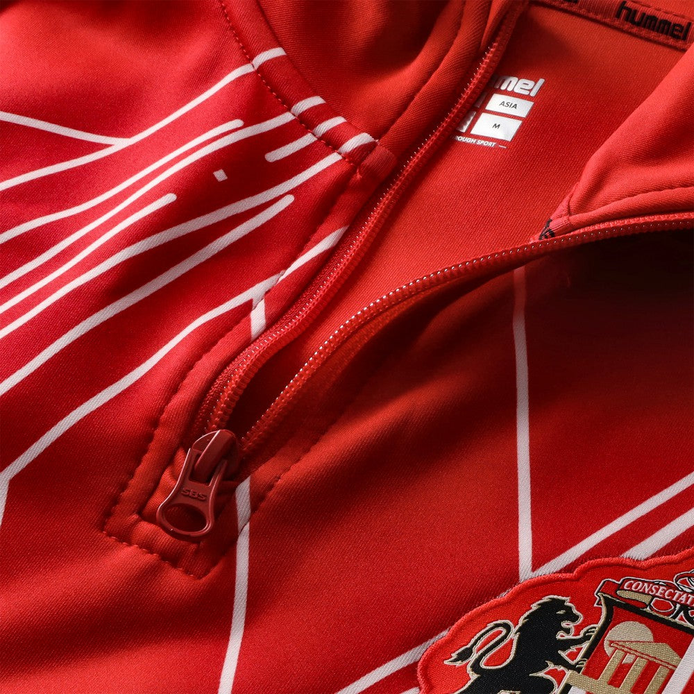 Sunderland Hummel Home Pre-Match Half Zip -  Red