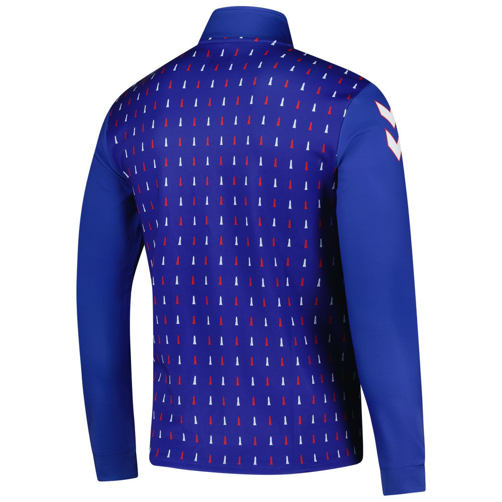 Sunderland Hummel Away Pre-Match Half Zip -  Blue