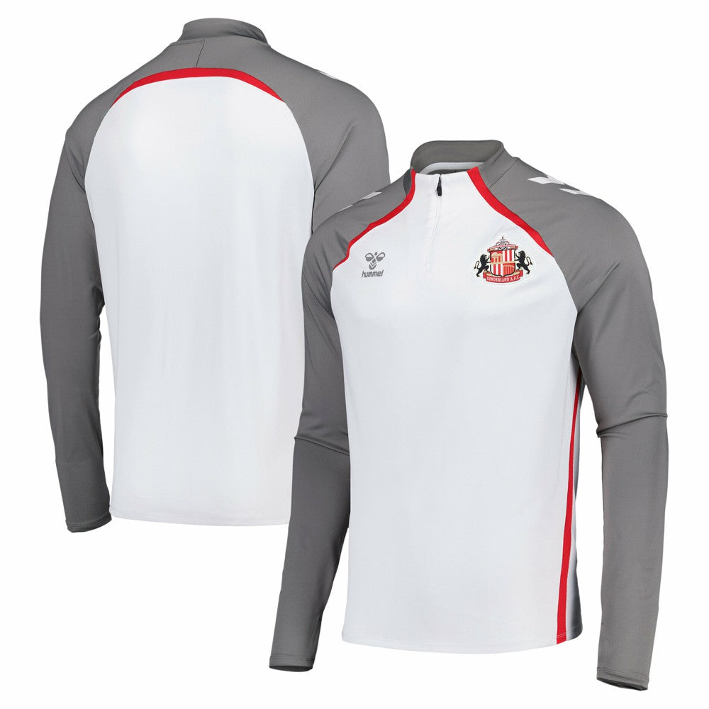 Sunderland Hummel Training Half Zip -  White