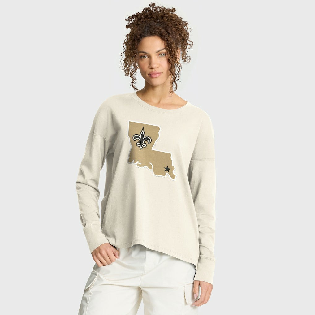 Women's Dove Legacy Long Sleeve T-Shirt - New Orleans Saints