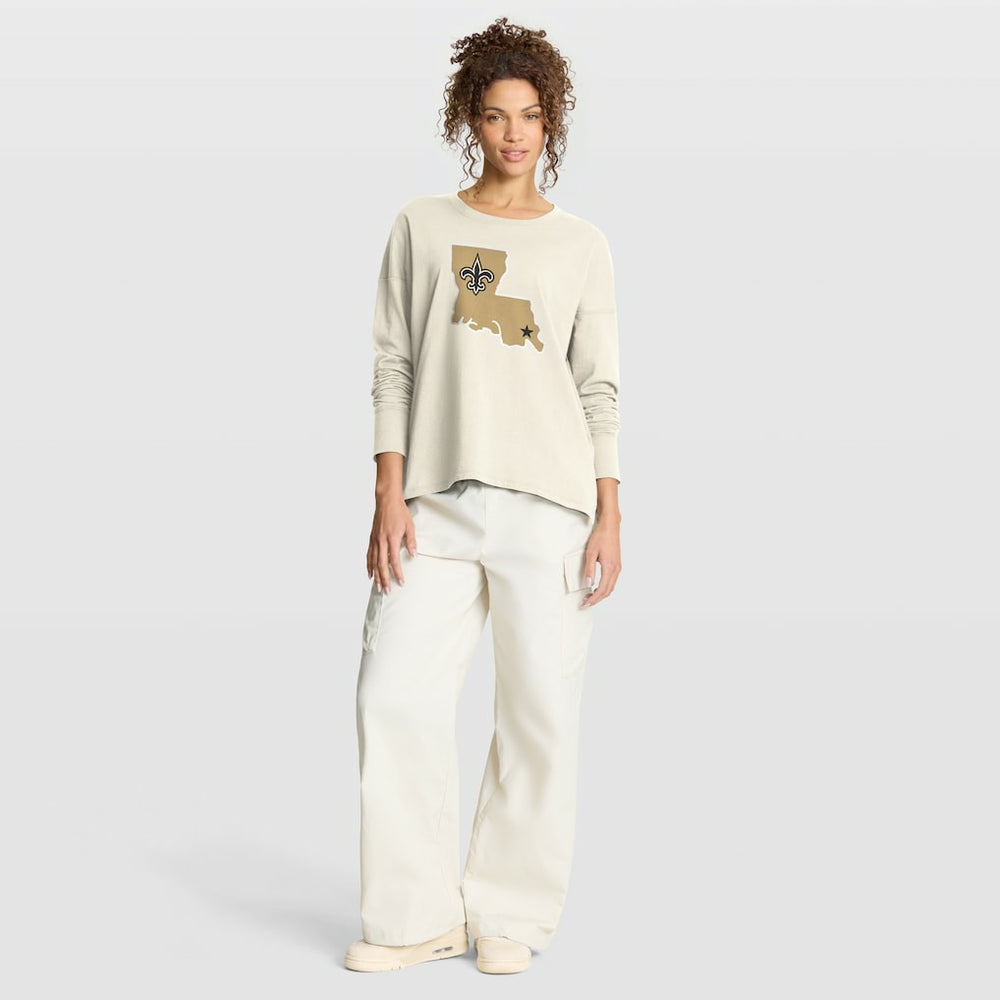 Women's Dove Legacy Long Sleeve T-Shirt - New Orleans Saints