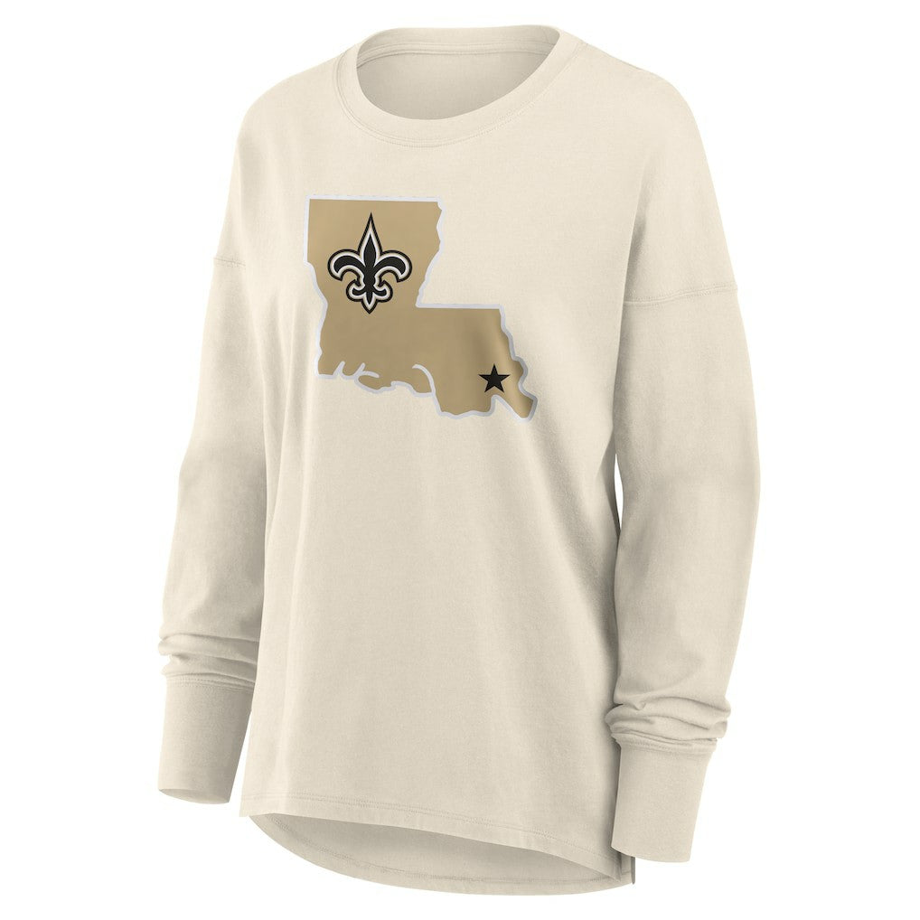 Women's Dove Legacy Long Sleeve T-Shirt - New Orleans Saints