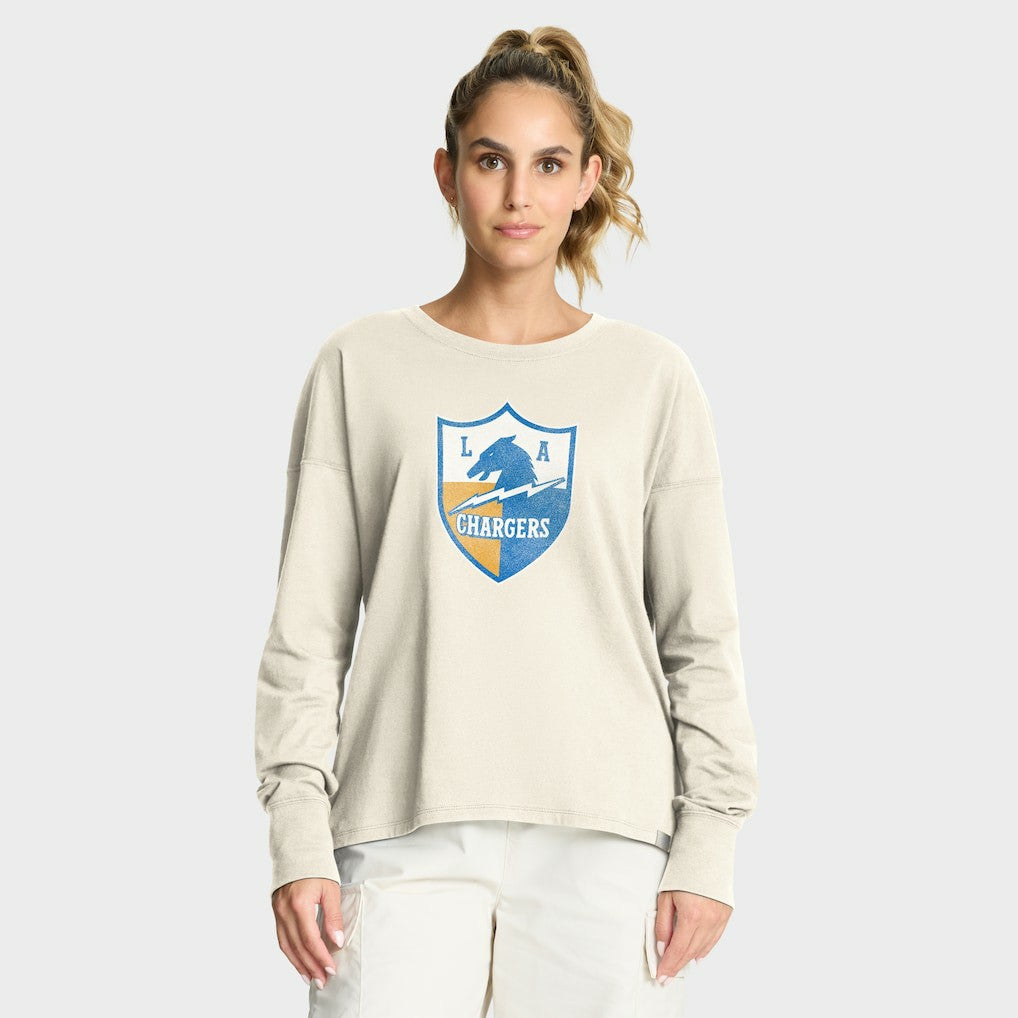 Women's Dove Legacy Long Sleeve T-Shirt - Los Angeles Chargers