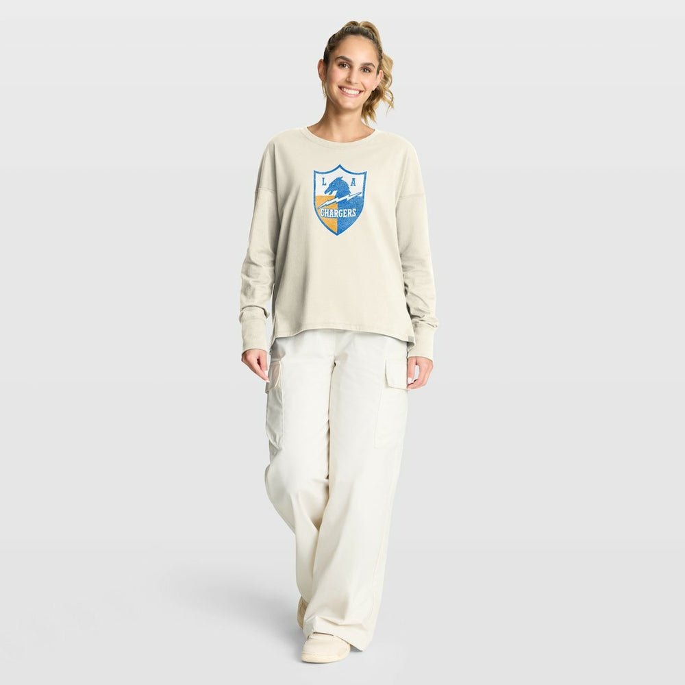 Women's Dove Legacy Long Sleeve T-Shirt - Los Angeles Chargers