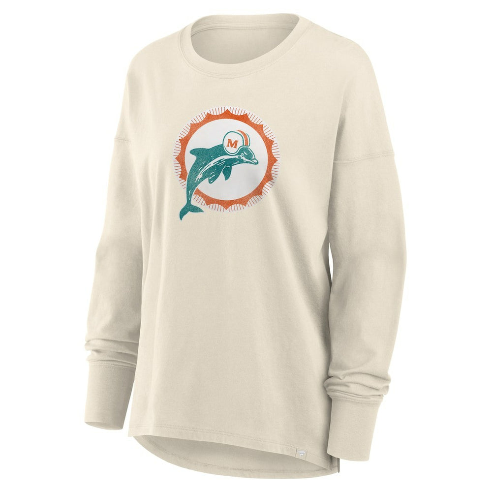 Women's Dove Legacy Long Sleeve T-Shirt - Miami Dolphins