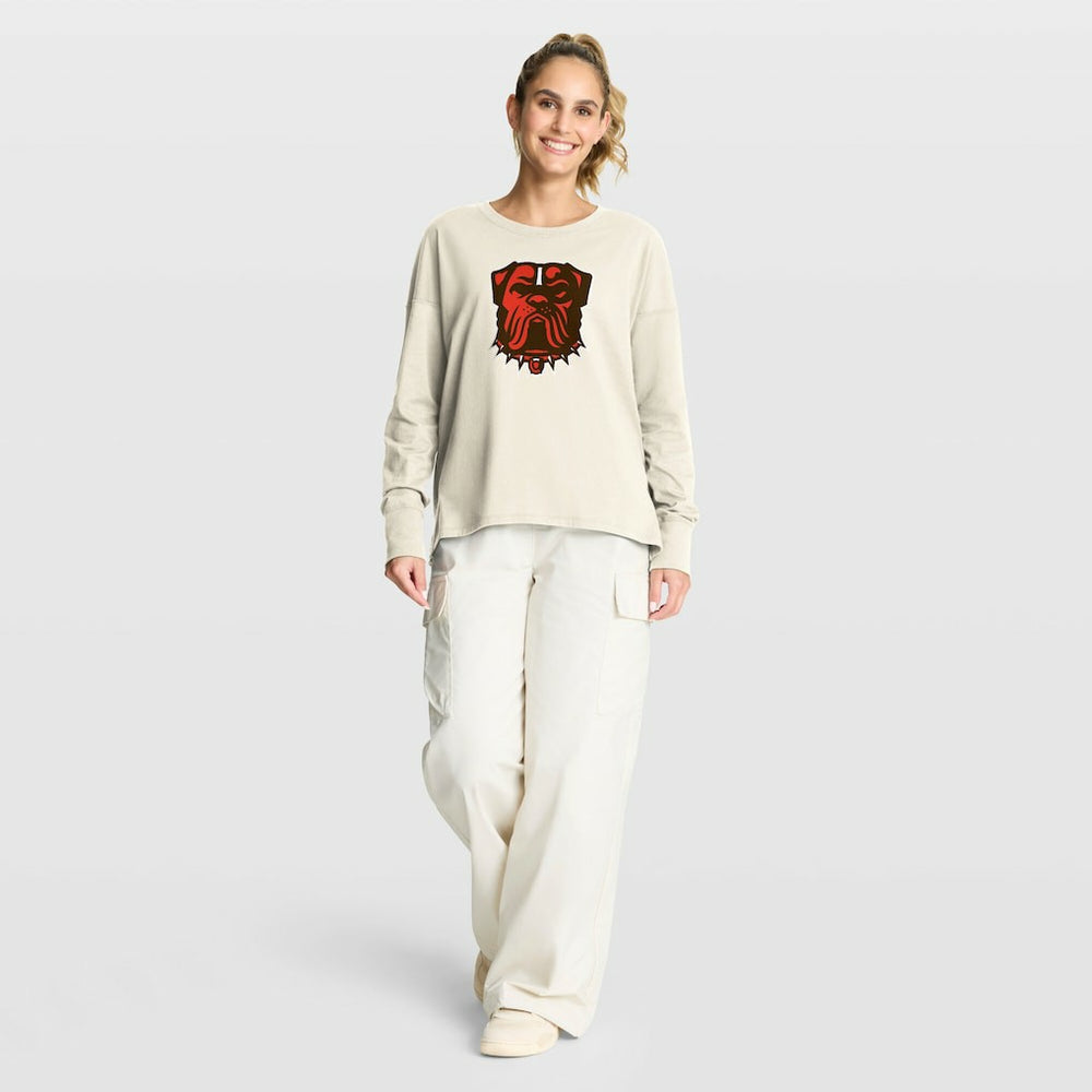 Women's Dove Legacy Long Sleeve T-Shirt - Cleveland Browns
