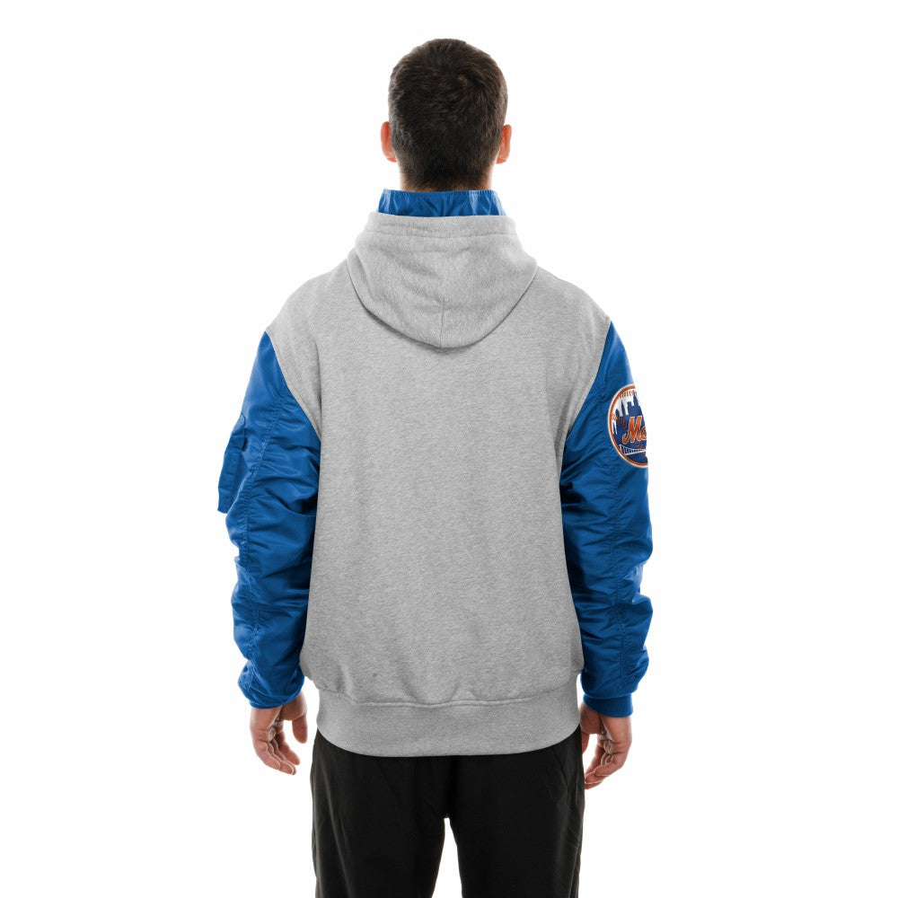 MLB New York Mets New Era x Alpha Industries MA-1 Full-Zip Hoodie Jacket