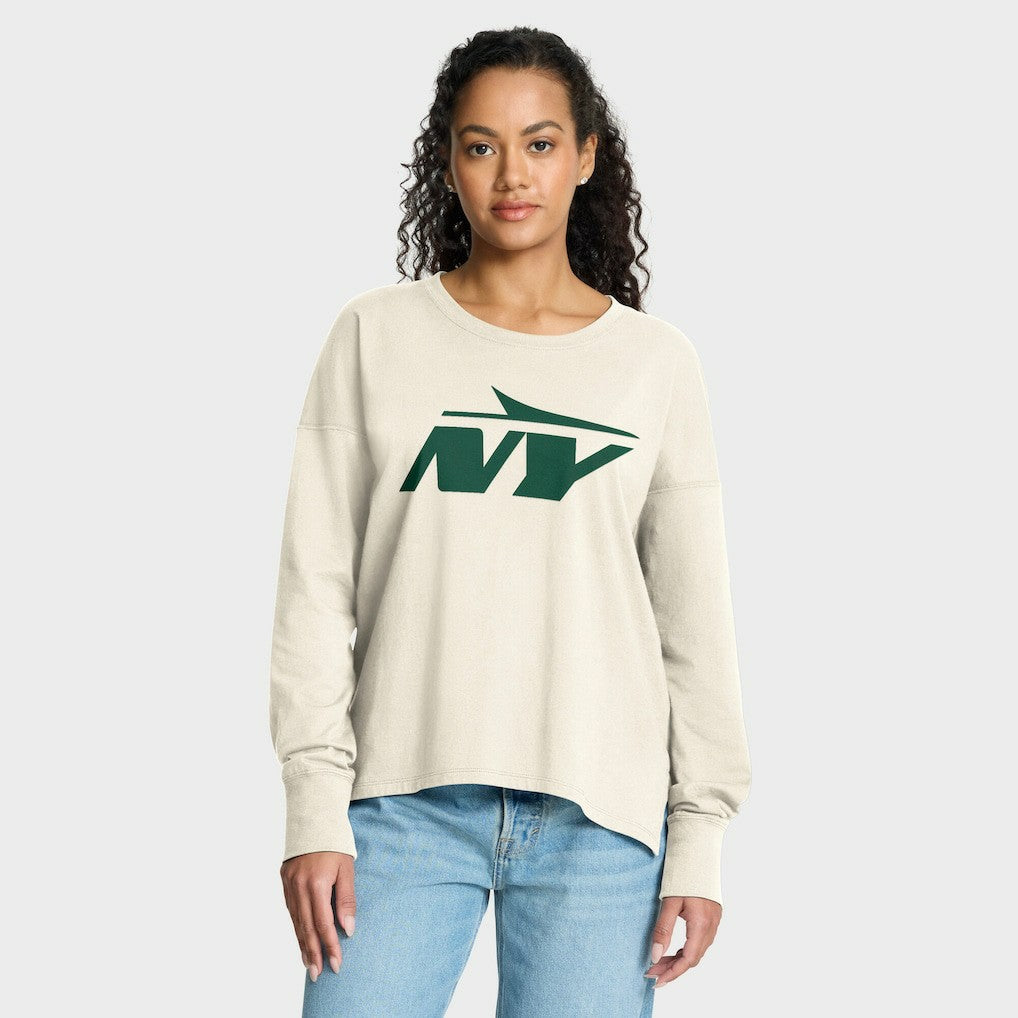 Women's Dove Legacy Long Sleeve T-Shirt - New York Jets