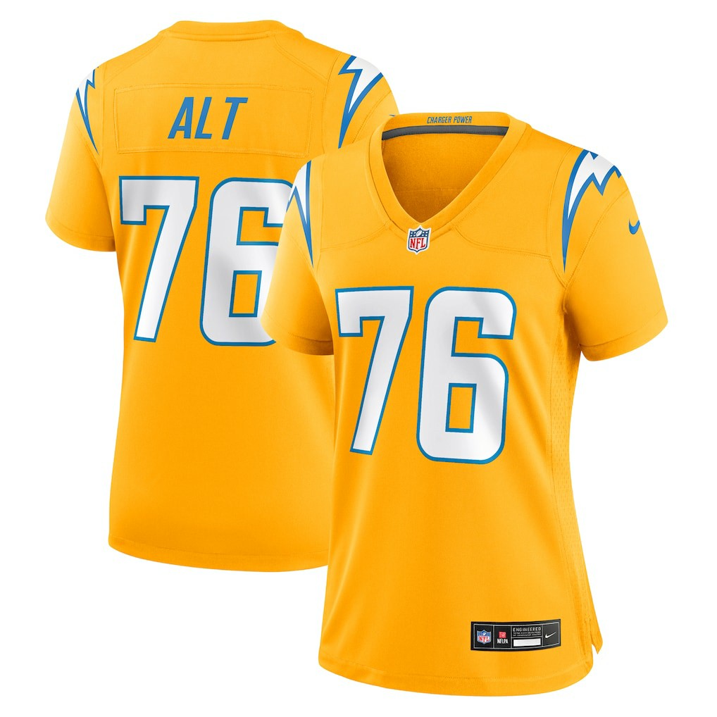 Joe Alt  Women's Alternate Charger Power Game Jersey - Los Angeles Chargers